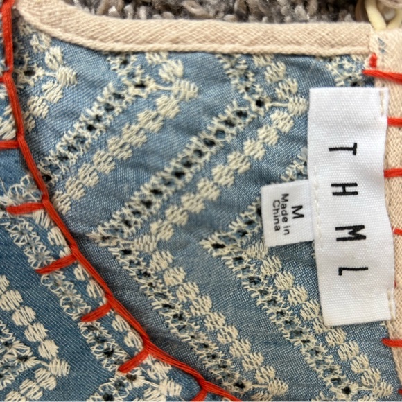 THML Like New 100% Cotton Coastal Spring Summer Top size Medium - Picture 12 of 12